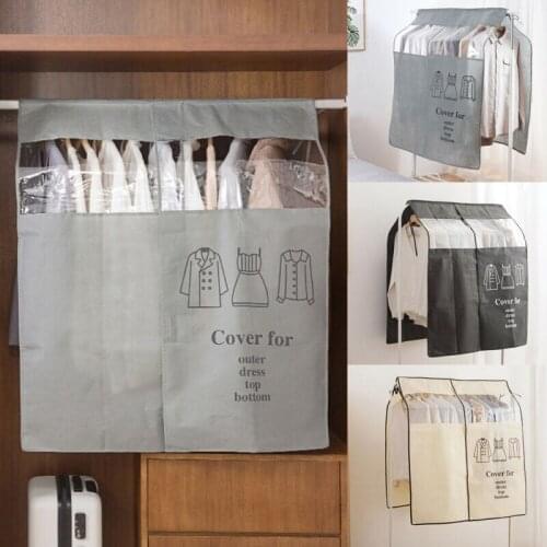 Dust-proof Clothing Covers Home Storage Non-woven Hanging Garment Bag Wardrobe Organizer Dust Covers