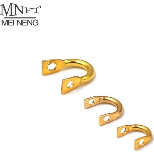 MNFT 50PCS Spinner Easy Spin Spinner Clevises Folded Size L/M/S Gold Silver DIY Fishing Lures Accessories