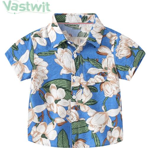 Vastwit Boys' Short Sleeve Shirts
