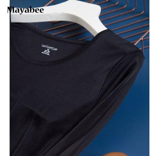 High-Quality Top 140G Double-Sided Silk Knit Basic Round Neck Women Bottoming T-Shirt 2021 Spring New