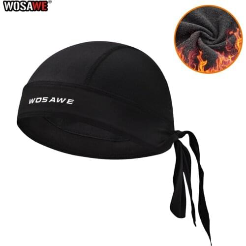WOSAWE Motorcycle Headwear Bandana Doo Rag Breathable Moisture Wicking Winter Keep Warm Sports Cycling Caps Headband