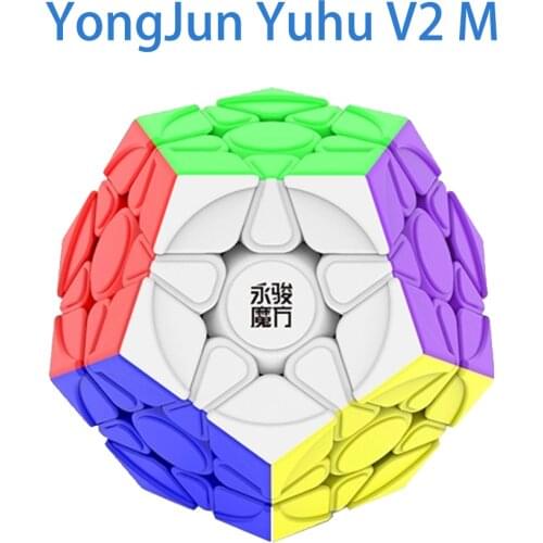 Yongjun Yuhu v2 M Magnetic Megaminxed Magent Mega Cube 3x3 Magic Speed Cube 3x3x3 Stickerless YJ Puzzle Cubo Magico Kids Toys