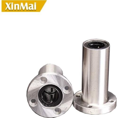 2pcs/lot LMF8LUU LMF10LUU LMF12LUU LMF13LUU LMF16LUU long type 8mm flange linear bearing CNC Linear Bush