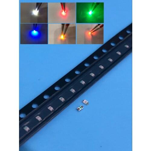 6 Values x20pcs =120pcs (120pcs/lot) 0603 SMD LED Kits Red Yellow Blue Super Green Orange/Amber White 6 colors each 20pcs