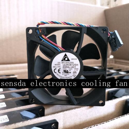 89R8J-A01 for delta QUR0812SH Brand New 8025 80*80*25mm DC12V 0.50A case cooling fan