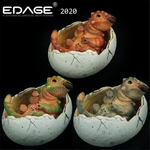 EDAGE Ankylosaurus Baby Egg Figure Dinosaur Toys Animal Collector Decoration Adults Gift