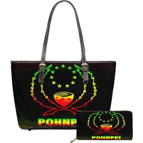 FORUDESIGNS Bags for Women 2021 Hot Style Pohnpei Polynesian Tribal Printing Female Casual Tote Shoulder Bags Ladies Purse Bolsa