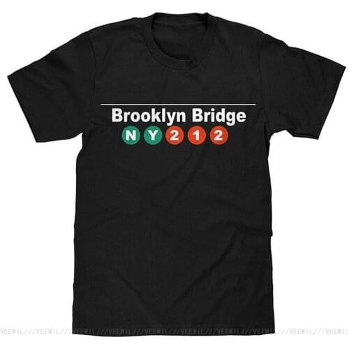 Brooklyn Bridge NYC S T Shirt Hip Hop Clothing Cotton Short Sleeve T-Shirt Confortable Short Sleeve Anime