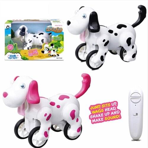 Remote Control Toy Dog 2.4G Remote Control Animal Toy Stunt Robot Dog With Sound And Light Children Multifunctional Toy Pet