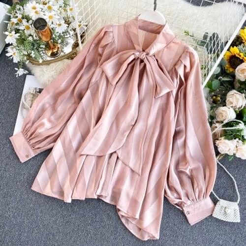 IQKXAJO Satin Blouses
