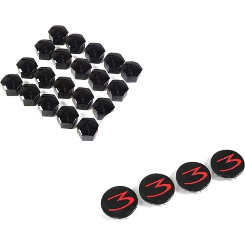 For Tesla Model 3 Wheel Center Caps Hub Cover Screw Cap Logo Kit Decorative Tires Cap Modification Accessories
