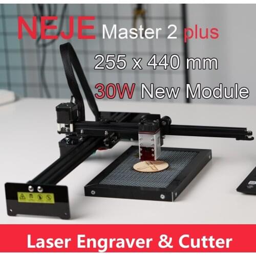 NEJE Master 2 Plus Laser Engraver Laser Cutter CNC Router with 30W Focusable Laser Head Off-line App Control for Wood Leather