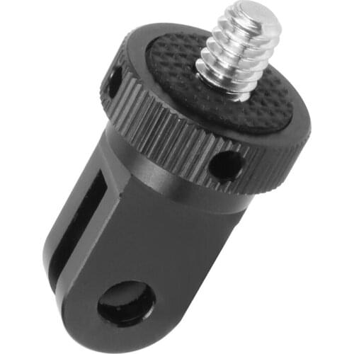 Mini Tripod Mount Adapter Stainless Steel CNC 1/4 Screw Head Adapter for GoPro Hero 9 8 7 6 for DJI Sony EKEN Camera Accessories