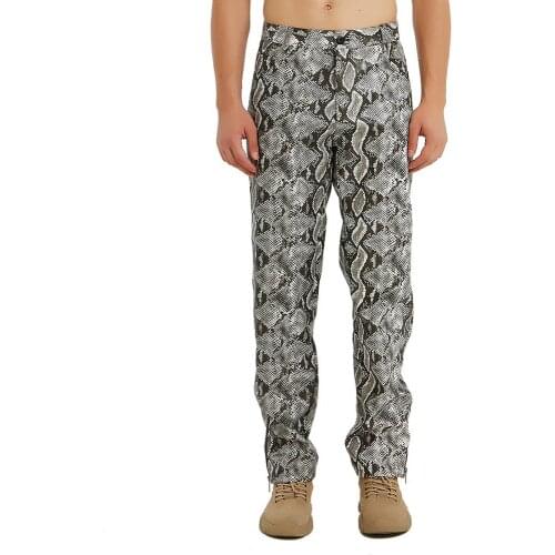 MIXCUBIC Mens Leather Pants