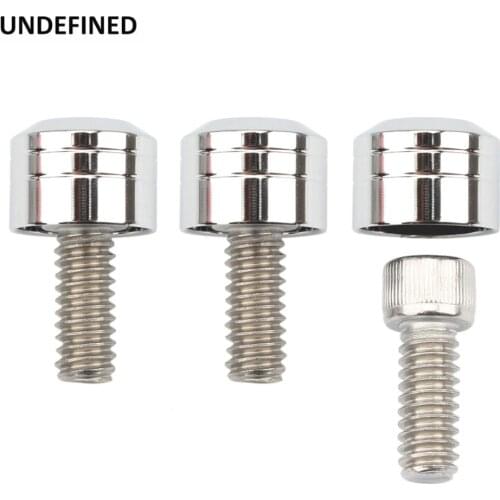 Motorcycle Windshield Bolt Cover Caps Trim Torx Screw 3pcs for Harley Touring Road King Street Glide Electra Glide 1996-2013