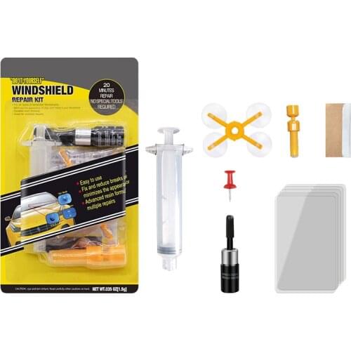 Car Windshield Repair Kit Glass Windscreen Restore Glass Repair Kit Set UV Light DIY Car Auto Kit Glass For Chip Crack