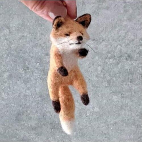 The mention of the Fox wool needlepoint kit wool felt needle felting decoration craft needlecraft DIY handmade
