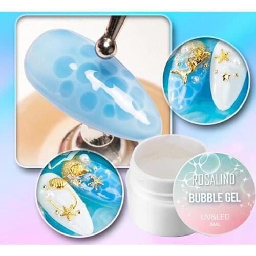 Bubble Gel Varnish Set Blossm Water Painting Gel Nail Polish Hybrid Lacquer Top Base For Nail Art Manicure Kit