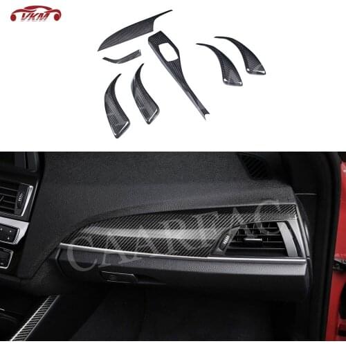 Dry Carbon Fiber Door Handle Covers Center Console Gear Shift Panel Trim Stickers For BMW F20 F21 2012-2016 F22 F23 2015-2019