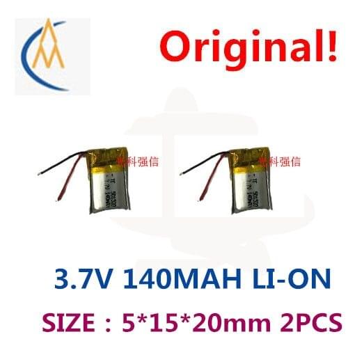 New sufficient capacity polymer li-ion battery 3.7 V 501520 140 mah MP4 walkie-talkie/equipment/mini bluetooth headset 3 d glass