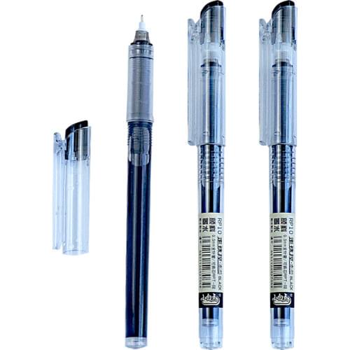 High Quality 0.5mm Transparent Black Ink Gel Pen Little White Dot RP10 Office School Writing Student Stationery Supplies