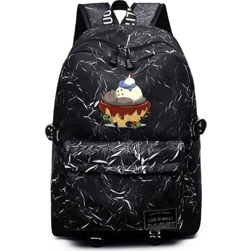 Anime My Neighbor Totoro Backpack Schoolbag Unisex Casual High Quality Packsack Mochila Student Teenger Travel Laptop Bag