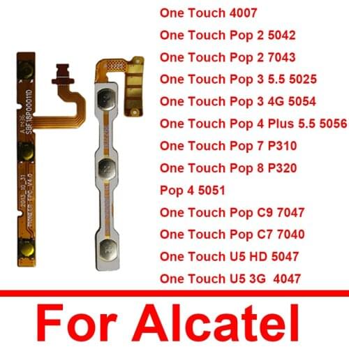 Power On Off Button Flex Cable For Alcatel Onetouch Pop 7 P310 Power &Volume Switch Button Flex Ribbon Cable Replacement Parts
