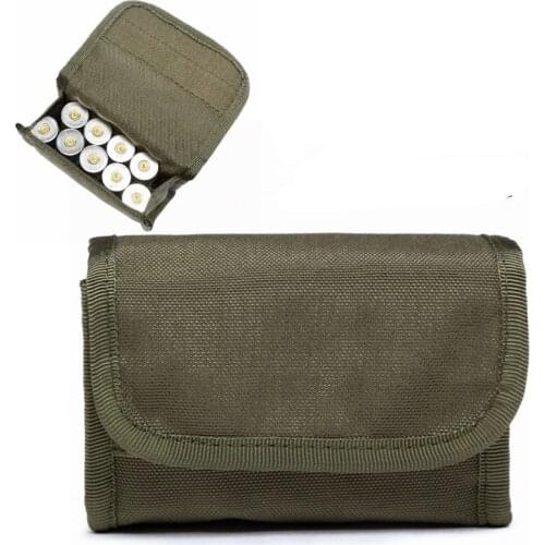 CQC Tactical Molle System 10 Round 12Gauge Shot Gun Shotshell Reload Ammo Cartridge Holder Military Hunting Magazine Pouch Bag