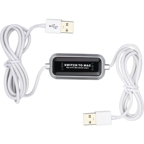 USB 2.0 Data Copy Cable for Windows Mac PC To PC Files Share Sync Link Direct Data File Transfer Bridge Copy Between 2 Computers