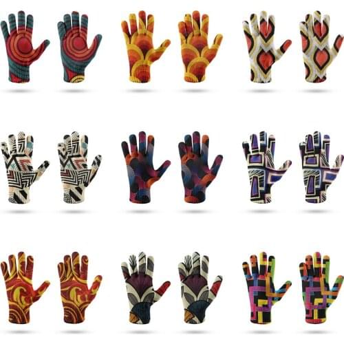 Spring Autumn Fashion Woman Man Glove Unisex Winter Knitting Touch Screen Gloves Skin-Friendly Soft Female Warm Mitten
