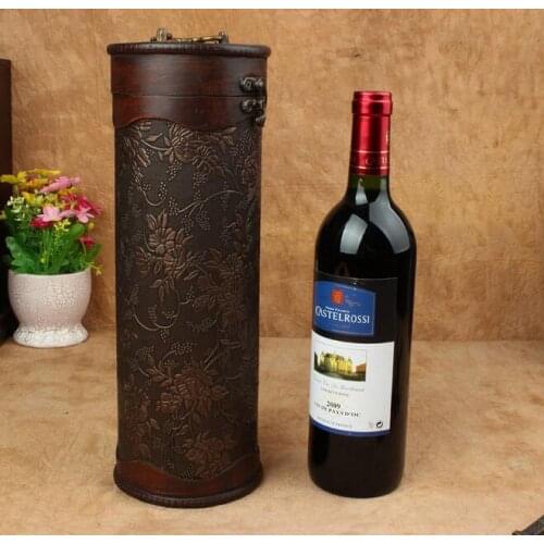 Antique red wine box retro box wine box