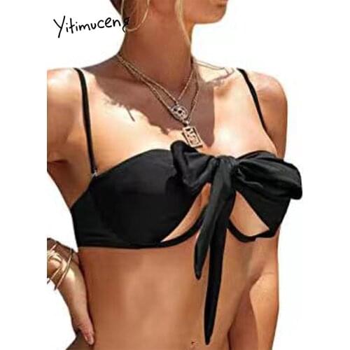 Женские пляжные топы Yitimuceng China At AliExpress