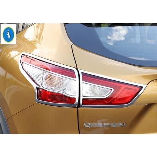 Yimaautotrims Rear Tail Lamp Tailgate Lights Frame Cover Trim Fit For Nissan Qashqai J11 2014 2015 2016 ABS / Auto Accessory