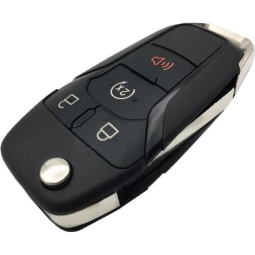Replacement 4 Buttons Folding Flip Remote Key Shell for Ford Car Key Blanks Case