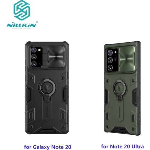 NILLKIN CamShield Armor Case For Samsung Galaxy Note 20/Note 20 Ultra Camera Protection Cover with Ring Kickstand