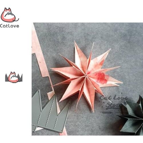 3D Flower Star Metal Cutting Dies Scrapbooking Stencil DIY Decorative Craft Embossing Die Cuts Card Making New Dies For 2019