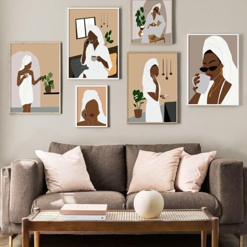 Abstract Bohemian Beauty Nordic Decorative Canvas Painting Wall Art For Living Room Bedroom Decoration