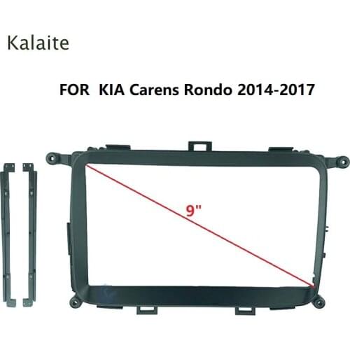 Kalaite 1 Din Car Radio Fasicas for KIA Carens Rondo 2014-2017 Dash Panel Frame Audio Panel Dash Refitting Trim Kit