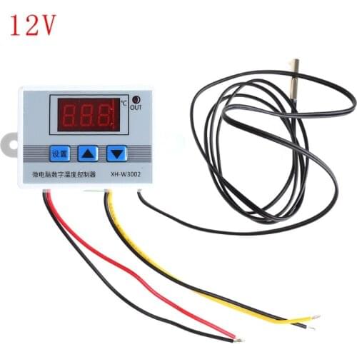 220V Digital LED Temperature Controller Thermostat Switch Probe Sens