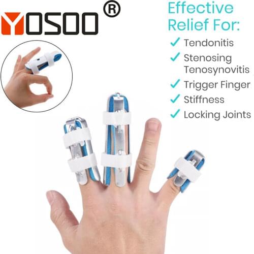 Finger Brace Support Posture Corrector 3 Sizes Aluminium Finger Hand Splint Recovery Injury Pain Bending Deformation Correction