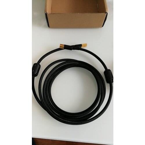 USB Fever Signal Line German Imported Silver-plated Wire Base 2.0 Sound Card Data Output Line Decoder USB A to 2.0