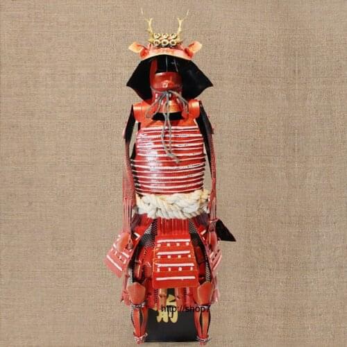 RETRO WARRING STATES WARRIOR ARMOR MODEL JAPAN SANADA YUKUN ARMOR BAR LIVING ROOM DECORATION DECORATION STUDY ARTS & CRAFTS