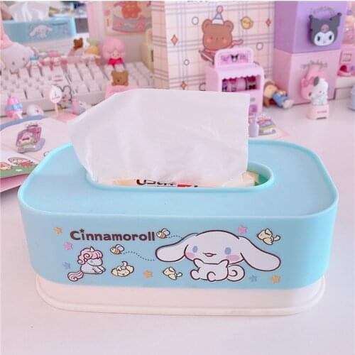 Cartoon Tissue Box Home Tissue Container Towel Napkin Tissue Holder Case for Office Home Decoration
