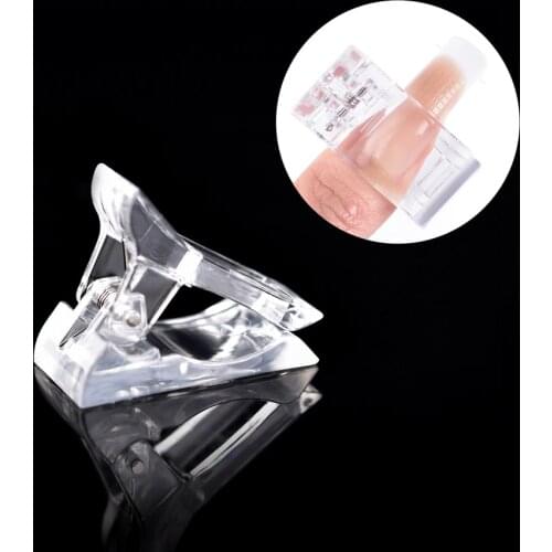 5/1Pcs Nail Clip Extension False Tips Quick Building Mold Clamp Finger Plastic Transparent UV Gel LED Manicure Art Builder Tool