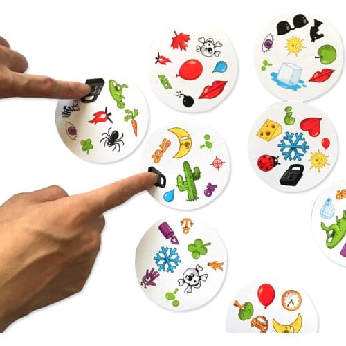 55 cards piont it out party game Board Card game Travel game for kids adult Family Fun Kill time spot toy game