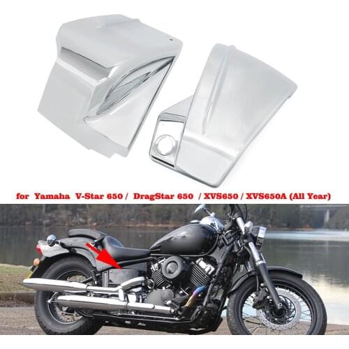 Custom Classic Battery Side Fairing Cover Guard Protect For Yamaha Dragstar V-Star 650 XVS 650 650A Drag Star 650 XVS650/XVS650A