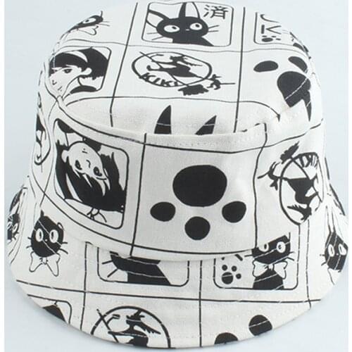 Anime Cartoon Kids Hats Breathable Cotton Bucket Hat Summer Boys Girls Sun Hat Fashion Korean Baby Caps