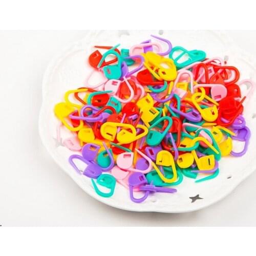 Plastic Markers Holder Needle Clip Craft Mix Mini Knitting Crochet Locking Stitch For Home 50pcs/lot