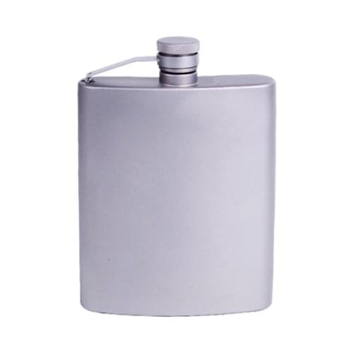 Portable Titanium Hip Flask Personalized Round Mini Hip Flask Stainless Steel Four Two Packs Bouteille Verre Home Garden EF50HF