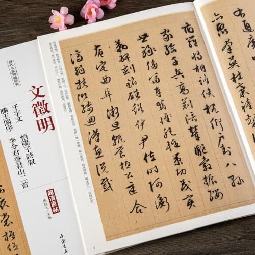 Wen Zhengmings Thousand-Character Essays Wu Yangzi Poetry Narration Teng Wang Pavilion Preface Cursive Calligraphy Copybook